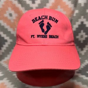 Kids Hot Pink Ft. Myers Beach "Beach Bum" Baseball Hat